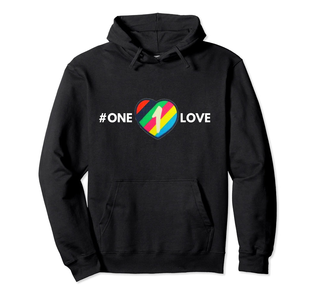One Love Soccer Football Lgbtq Rights Hoodie - Novelty Apparel Men Women - T-Shirt, Sweatshirt, Hoodie