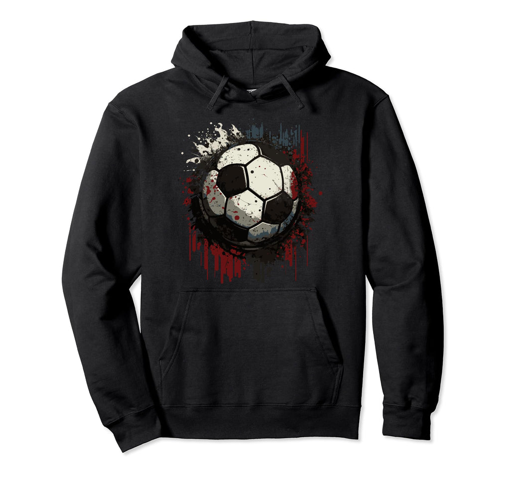 Dark Soccer Football Love Hoodie - Custom Art Print Unisex - T-Shirt, Sweatshirt, Hoodie