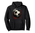 Dark Soccer Football Love Hoodie - Custom Art Print Unisex - T-Shirt, Sweatshirt, Hoodie