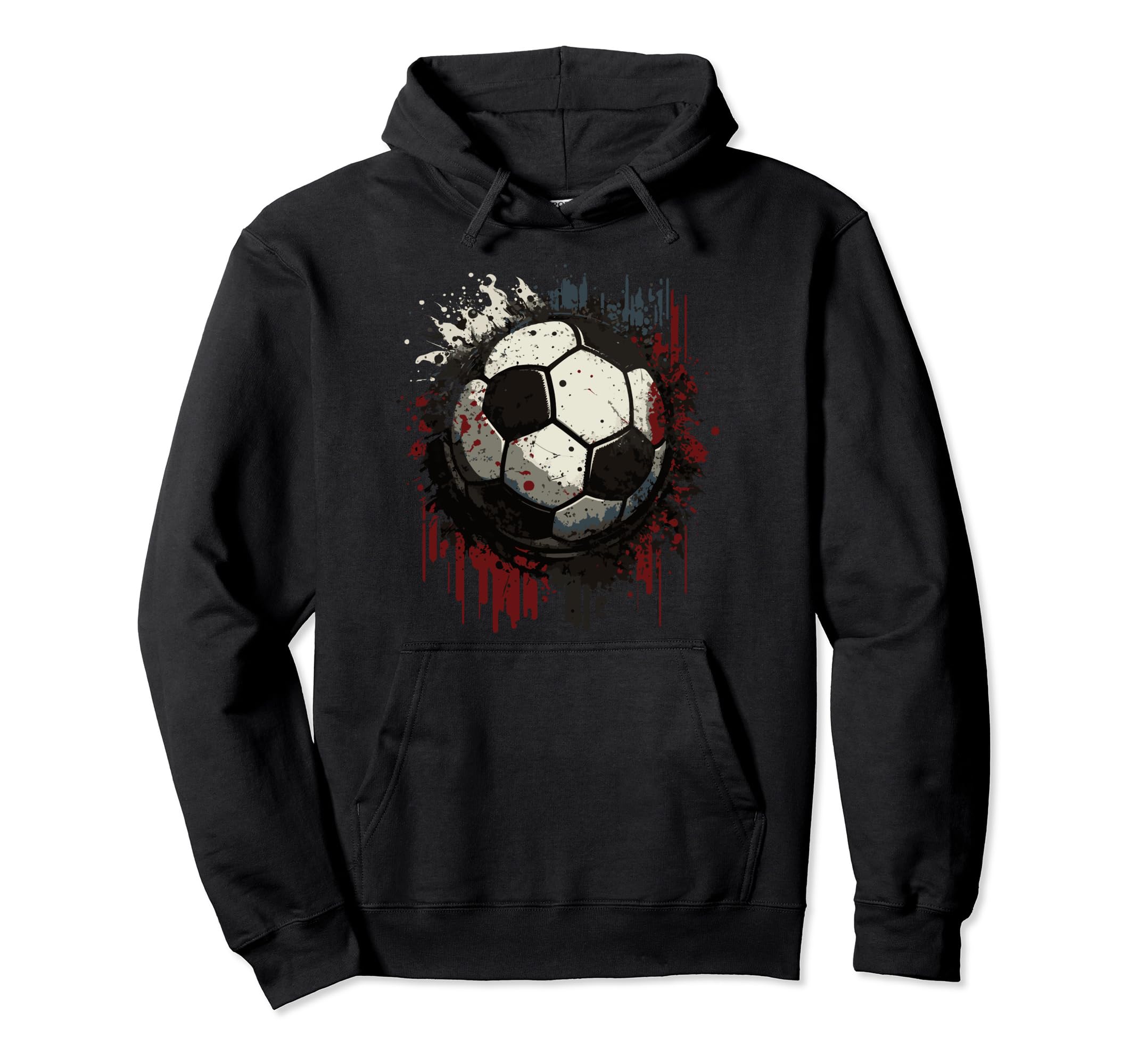 Dark Soccer Football Love Hoodie - Custom Art Print Unisex - T-Shirt, Sweatshirt, Hoodie