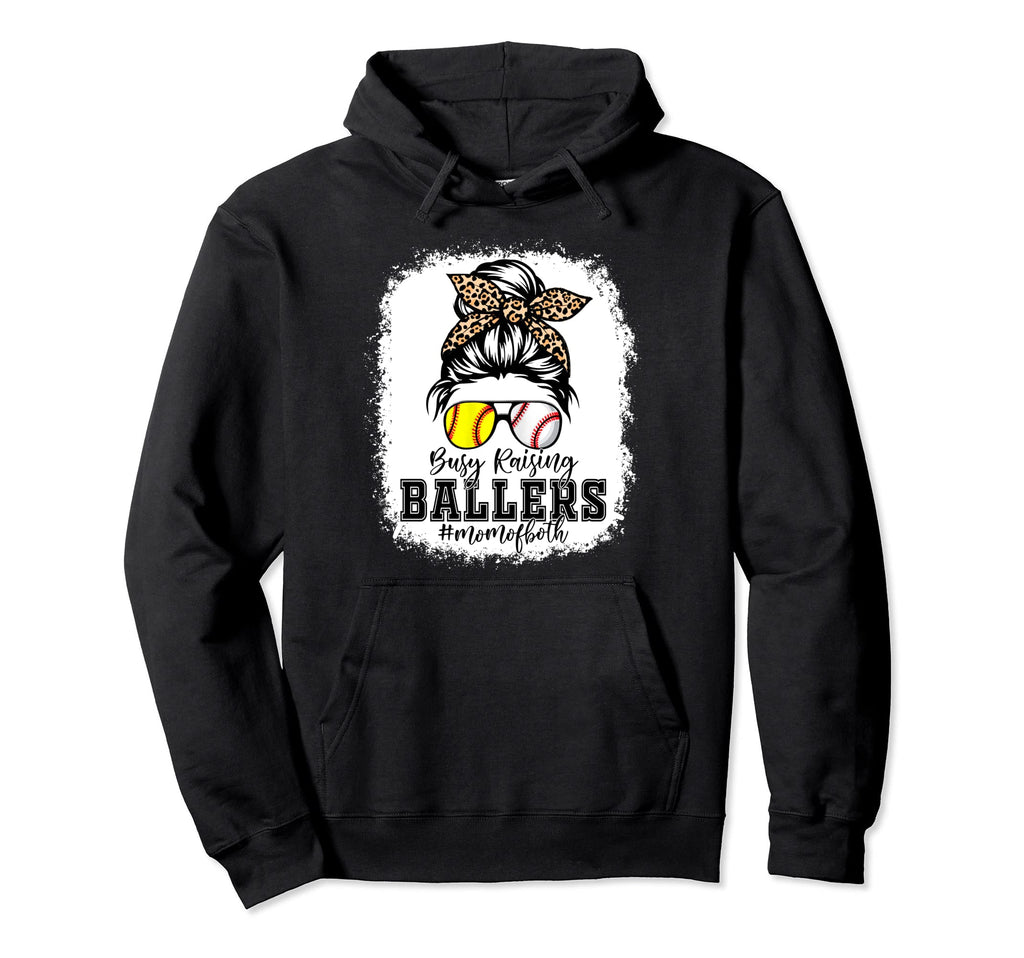 Leopard Busy Raising Ballers Hoodie - Casual Everyday Wear for Adults - T-Shirt, Sweatshirt, Hoodie
