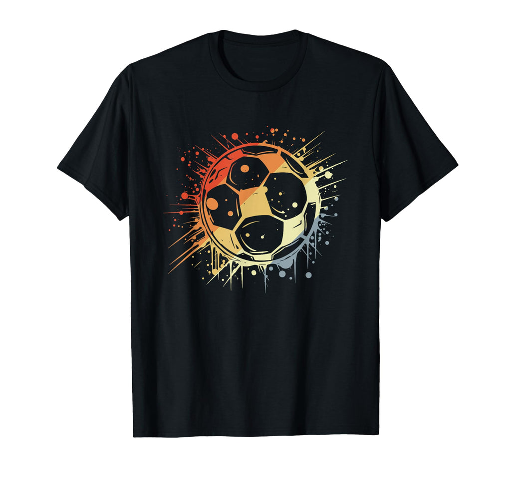 Soccer Ball Color Streetart T-Shirt - Graphic Print Unisex - T-Shirt, Sweatshirt, Hoodie