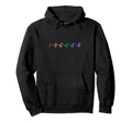Rainbow Soccer Player Lettering Futbol Hoodie - Unique Graphic for Adults - T-Shirt, Sweatshirt, Hoodie