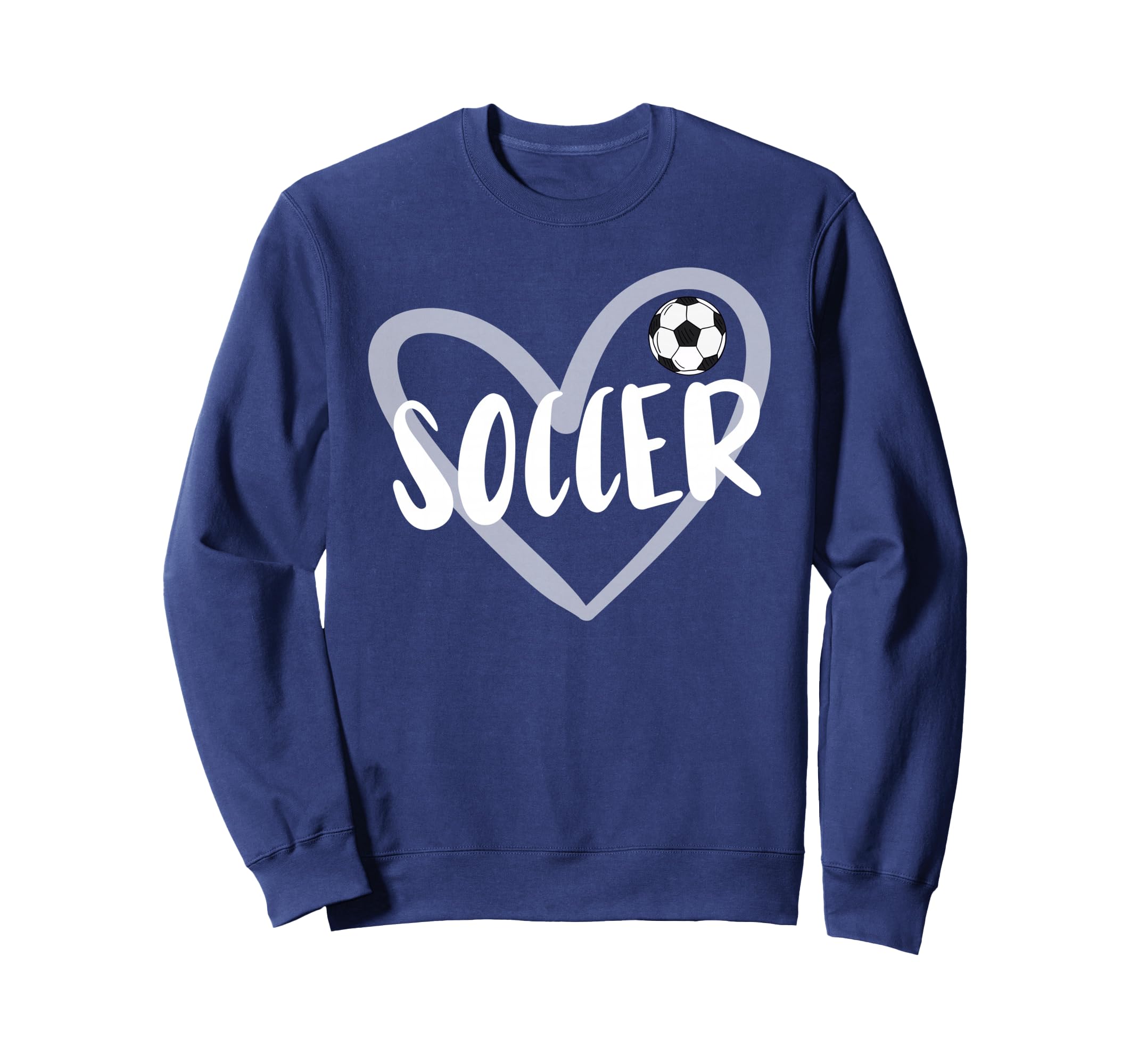 Soccer Heart Sweatshirt - Graphic Print for Adults - T-Shirt, Sweatshirt, Hoodie