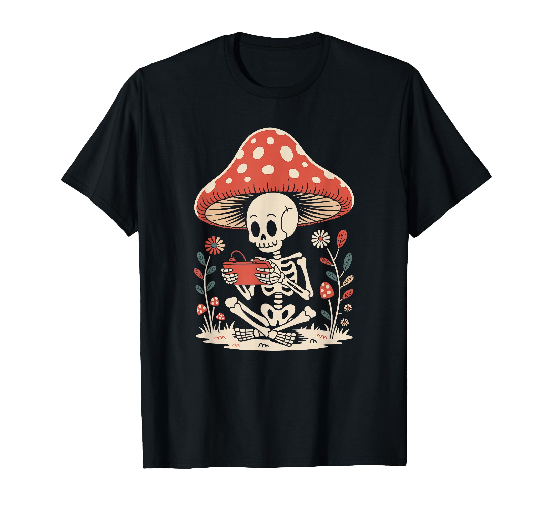 Goblincore Nature Skeleton Gaming Next T-Shirt - Unique Graphic Men Women - T-Shirt, Sweatshirt, Hoodie
