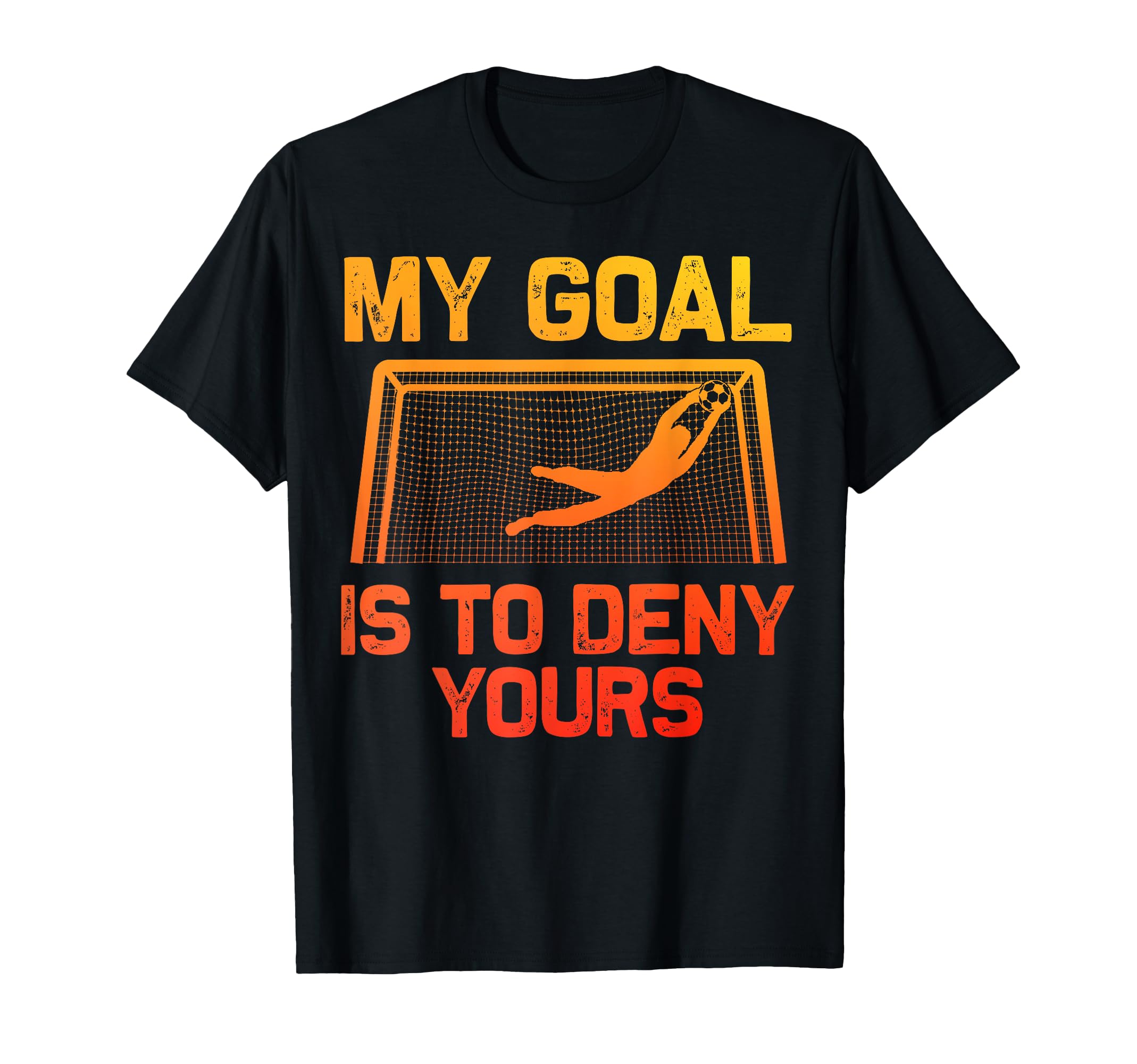 Soccer Goalie Art Gag Soccer Player T-Shirt - Minimalist Print for Adults - T-Shirt, Sweatshirt, Hoodie