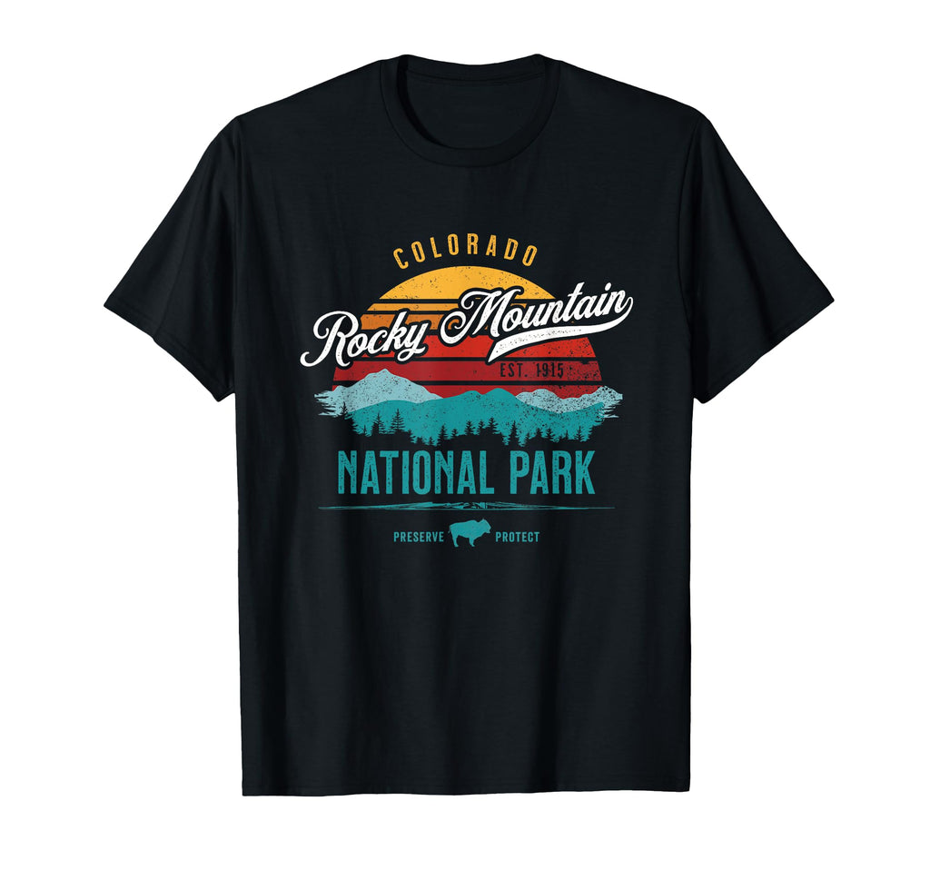Rocky Mountain National Park Usa Hiking T-Shirt - Trendy Graphic Men Women - T-Shirt, Sweatshirt, Hoodie
