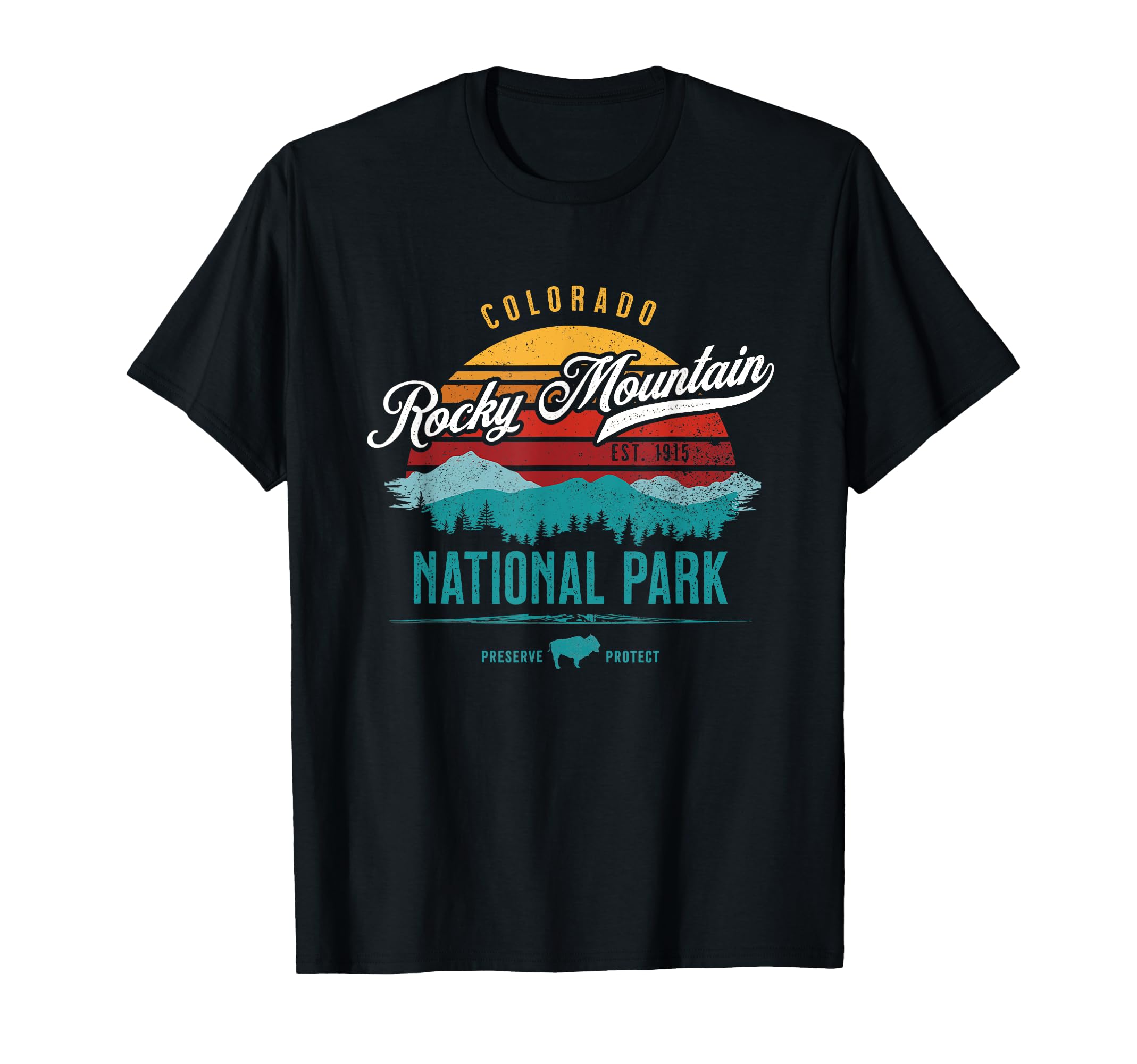 Rocky Mountain National Park Usa Hiking T-Shirt - Trendy Graphic Men Women - T-Shirt, Sweatshirt, Hoodie