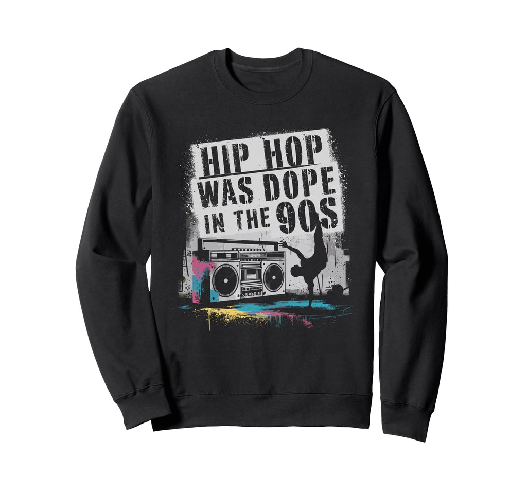 90S Hip Hop Nostalgia Old School Sweatshirt - Aesthetic Graphic Men Women - T-Shirt, Sweatshirt, Hoodie