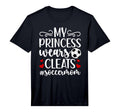 Mens My Princess Wears Cleats Soccer T-Shirt - Unique Graphic Men Women - T-Shirt, Sweatshirt, Hoodie