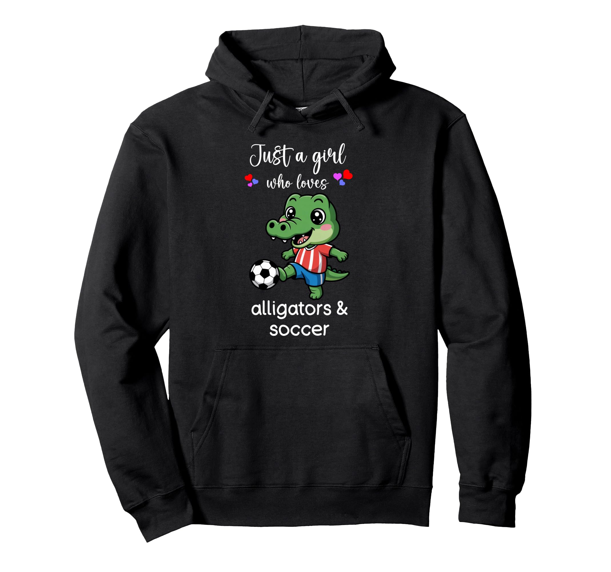 Alligator Soccer Alligator Soccer Hoodie - Minimalist Print Unisex - T-Shirt, Sweatshirt, Hoodie