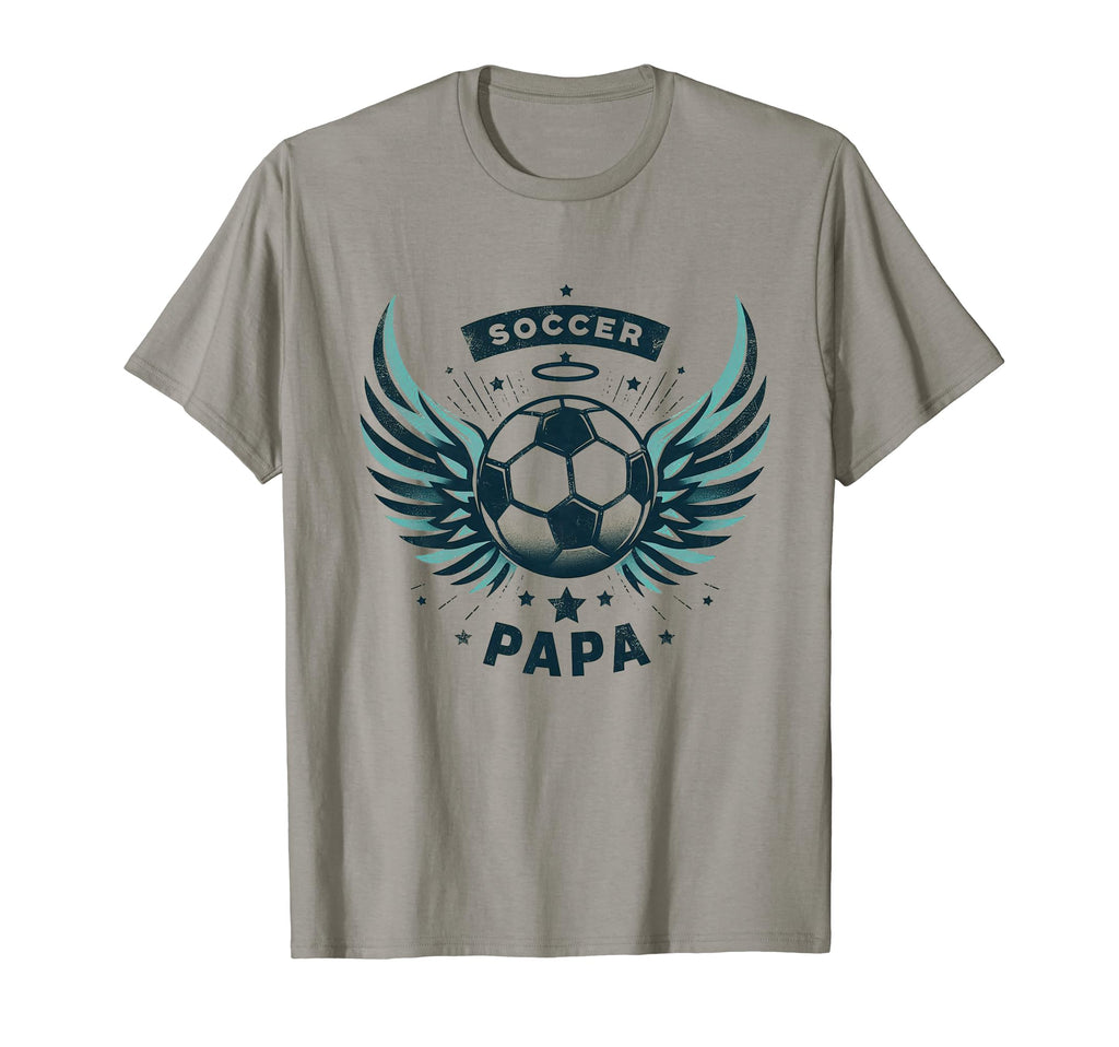 Soccer Papa Family Matching Dad T-Shirt - Custom Art Print for Adults - T-Shirt, Sweatshirt, Hoodie