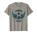 Soccer Papa Family Matching Dad T-Shirt - Custom Art Print for Adults - T-Shirt, Sweatshirt, Hoodie