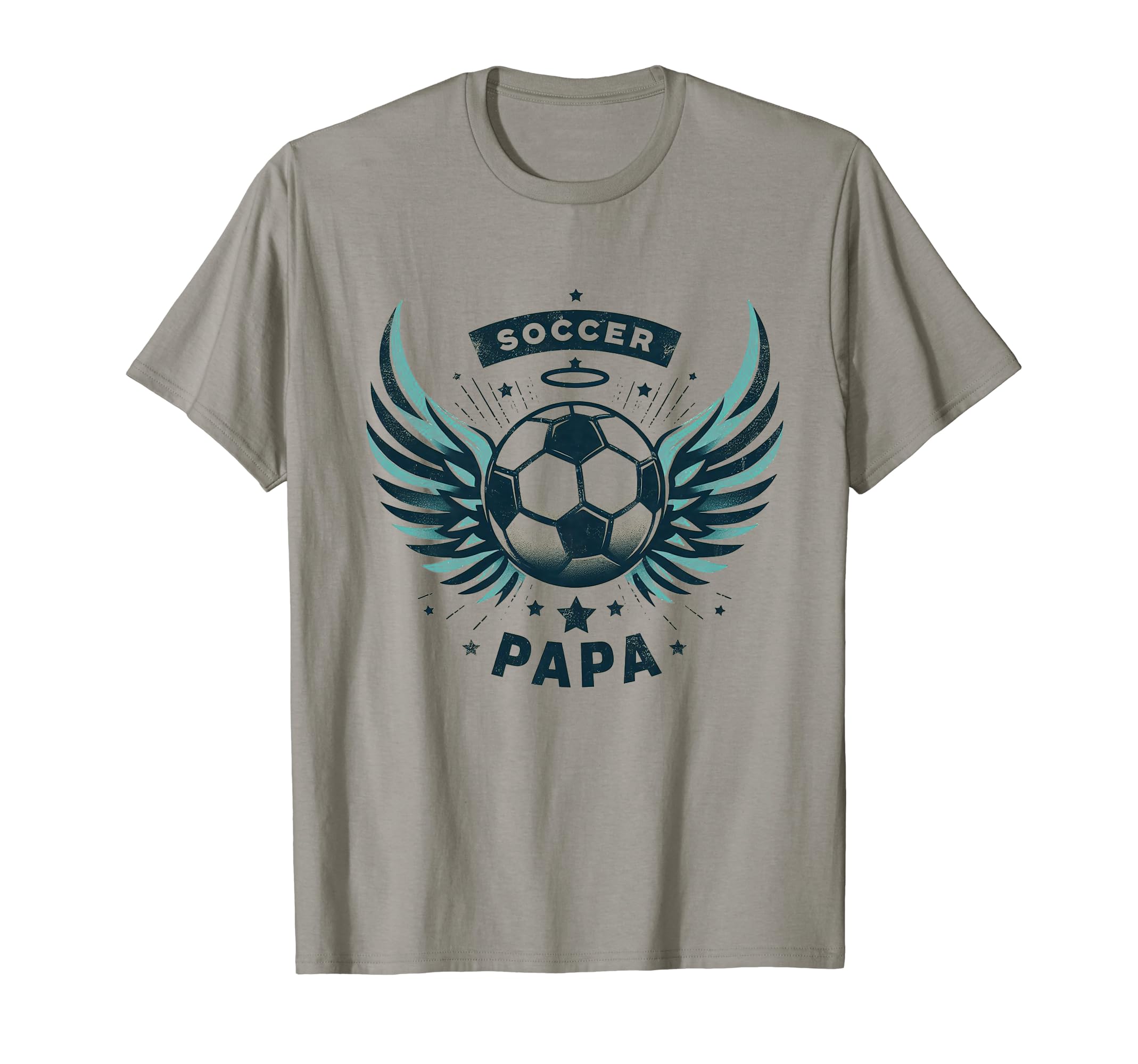 Soccer Papa Family Matching Dad T-Shirt - Custom Art Print for Adults - T-Shirt, Sweatshirt, Hoodie