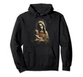 Mary Jesus Distressed 90S Goth Grunge Hoodie - Graphic Print for Adults - T-Shirt, Sweatshirt, Hoodie