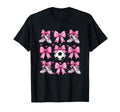 Womens Soccer Coquette Bow Ball Funny Gift T-Shirt - Trendy Graphic Unisex - T-Shirt, Sweatshirt, Hoodie