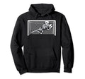 Skeleton Soccer Goal Keeper Halloween Hoodie - Graphic Print Men Women - T-Shirt, Sweatshirt, Hoodie