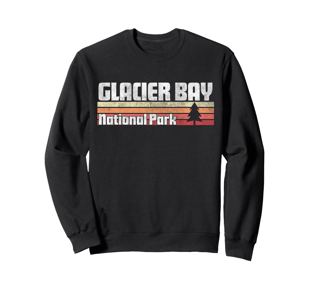 Glacier Bay National Park 70S Sweatshirt - Casual Everyday Wear for Adults - T-Shirt, Sweatshirt, Hoodie