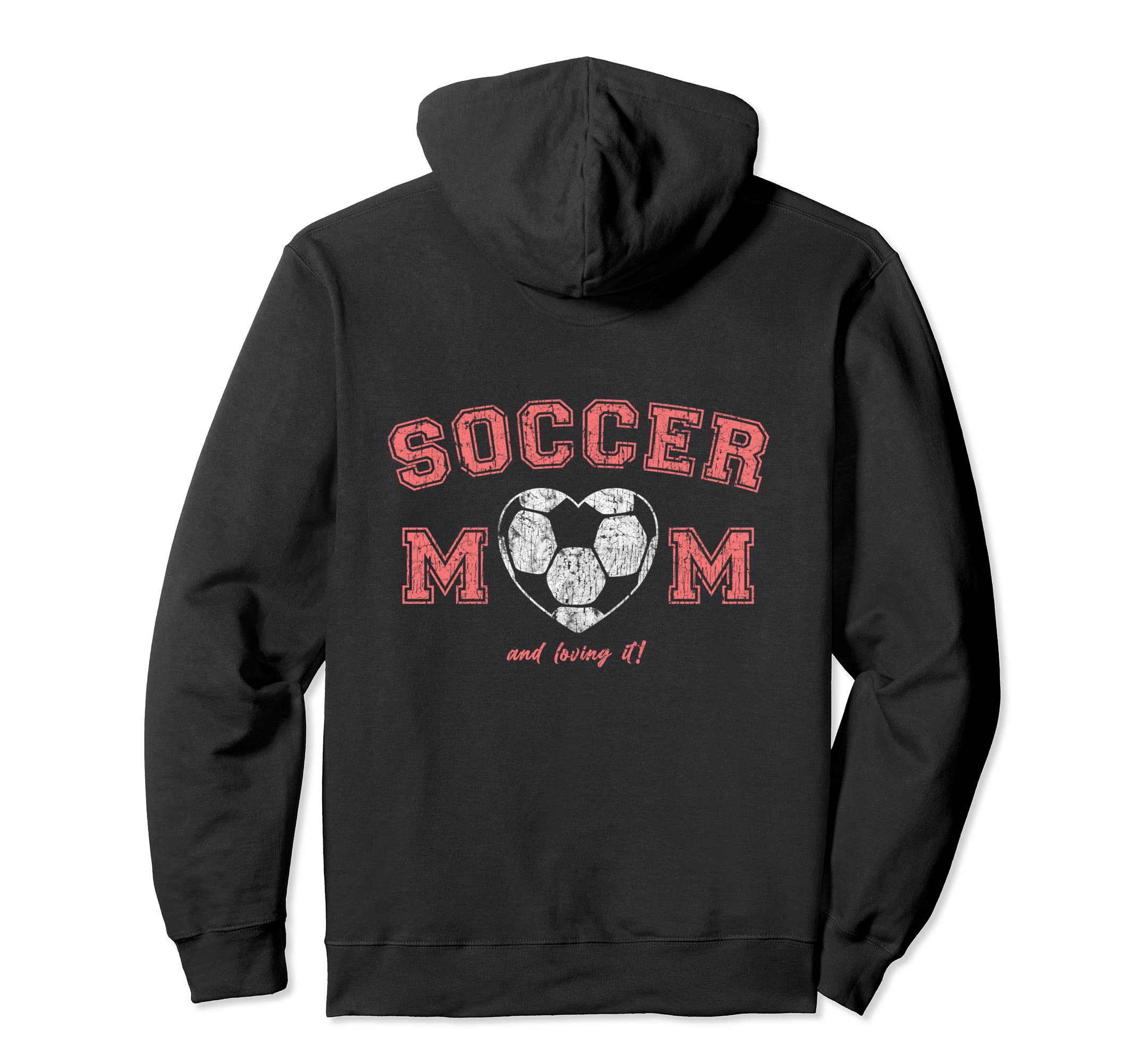 Soccer Mom Heart Hoodie - Trendy Graphic for Adults - T-Shirt, Sweatshirt, Hoodie