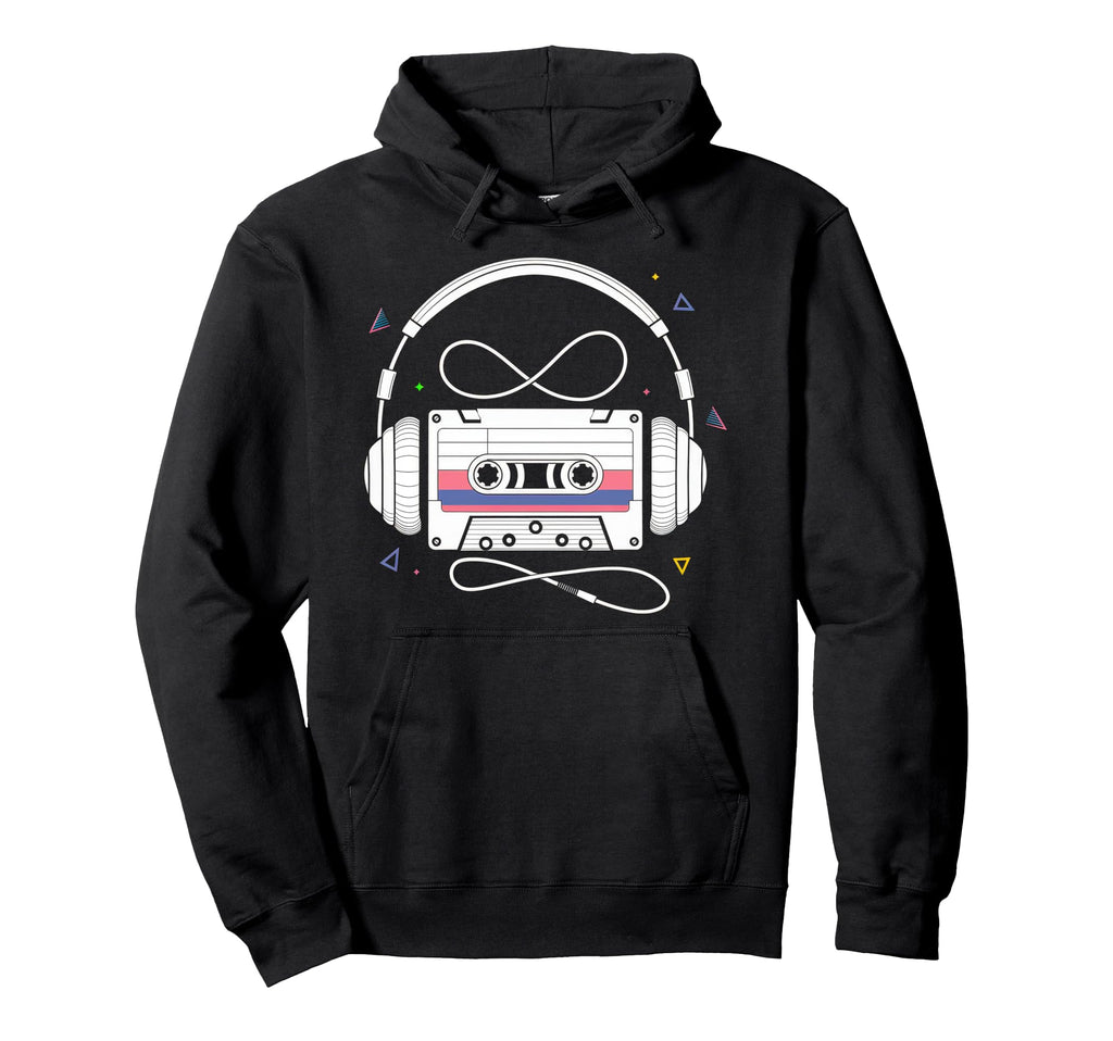 Cassette 80S 90S Party Mixtape Tape Hoodie - Streetwear Style Unisex - T-Shirt, Sweatshirt, Hoodie