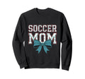 Soccer Mom Coquette Bow Mothers Sweatshirt - Casual Everyday Wear Unisex - T-Shirt, Sweatshirt, Hoodie
