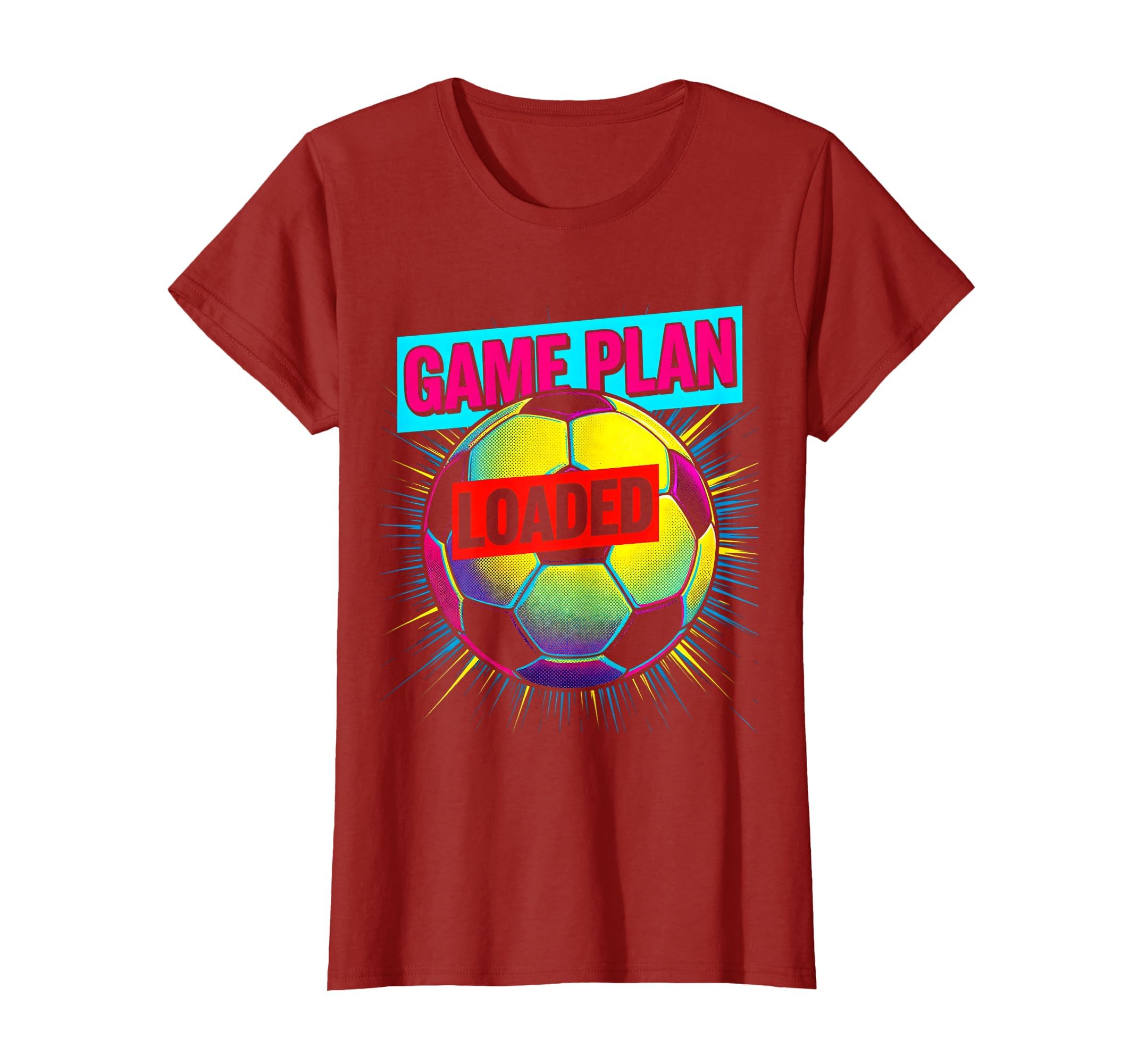 Game Plan Loaded Soccer Ball T-Shirt - Fun Novelty Design Unisex - T-Shirt, Sweatshirt, Hoodie