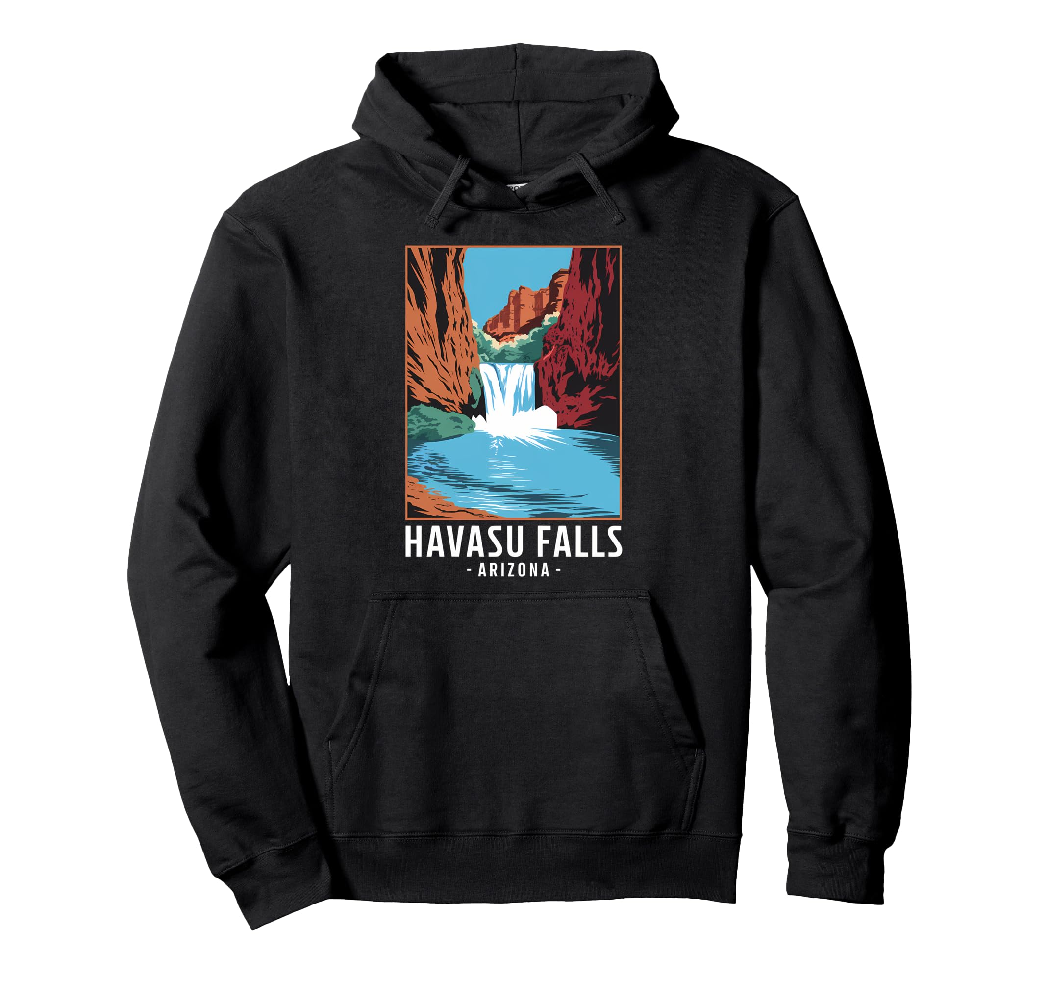 Havasu Falls Arizona Az Waterfall Hoodie - Aesthetic Graphic Unisex - T-Shirt, Sweatshirt, Hoodie