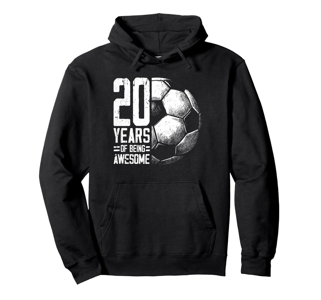 20Th Birthday Soccer Player Football 20 Hoodie - Trendy Graphic for Adults - T-Shirt, Sweatshirt, Hoodie