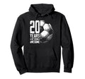 20Th Birthday Soccer Player Football 20 Hoodie - Trendy Graphic for Adults - T-Shirt, Sweatshirt, Hoodie
