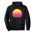 Synthwave Sun 80S Retrowave Aesthetic Hoodie - Graphic Print for Adults - T-Shirt, Sweatshirt, Hoodie