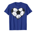 Soccer Ball Heart Valentines Day T-Shirt - Custom Art Print for Adults - T-Shirt, Sweatshirt, Hoodie