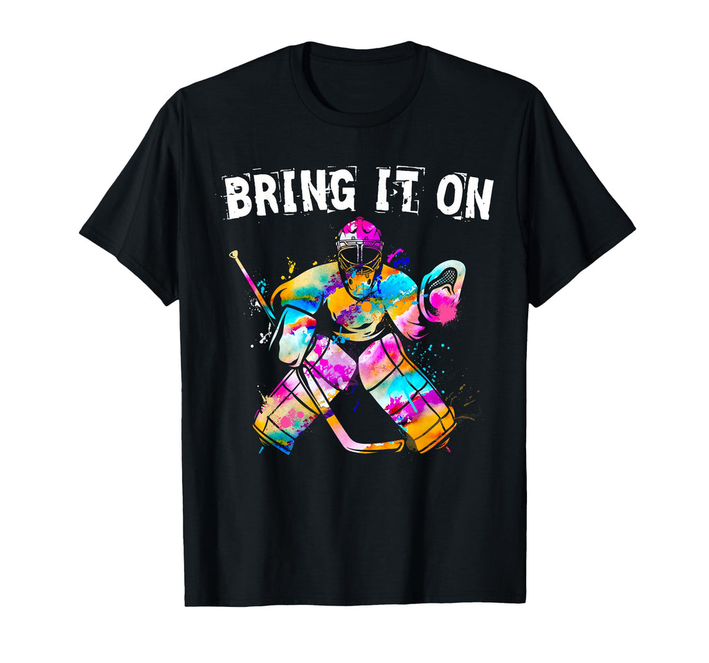 Ice Hockey Player Goalkeeper Ice Hockey T-Shirt - Aesthetic Graphic Unisex - T-Shirt, Sweatshirt, Hoodie