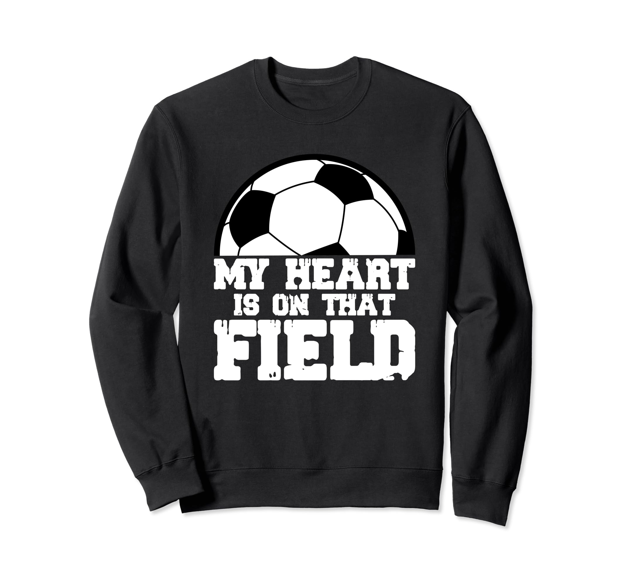 My Heart Is That Field Soccer Mom Sweatshirt - Minimalist Print Unisex - T-Shirt, Sweatshirt, Hoodie