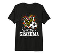 Soccer Grandma Leopard Heart Tri T-Shirt - Streetwear Style for Adults - T-Shirt, Sweatshirt, Hoodie