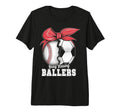Baseball Soccer Busy Raising Ballers T-Shirt - Graphic Print for Adults - T-Shirt, Sweatshirt, Hoodie