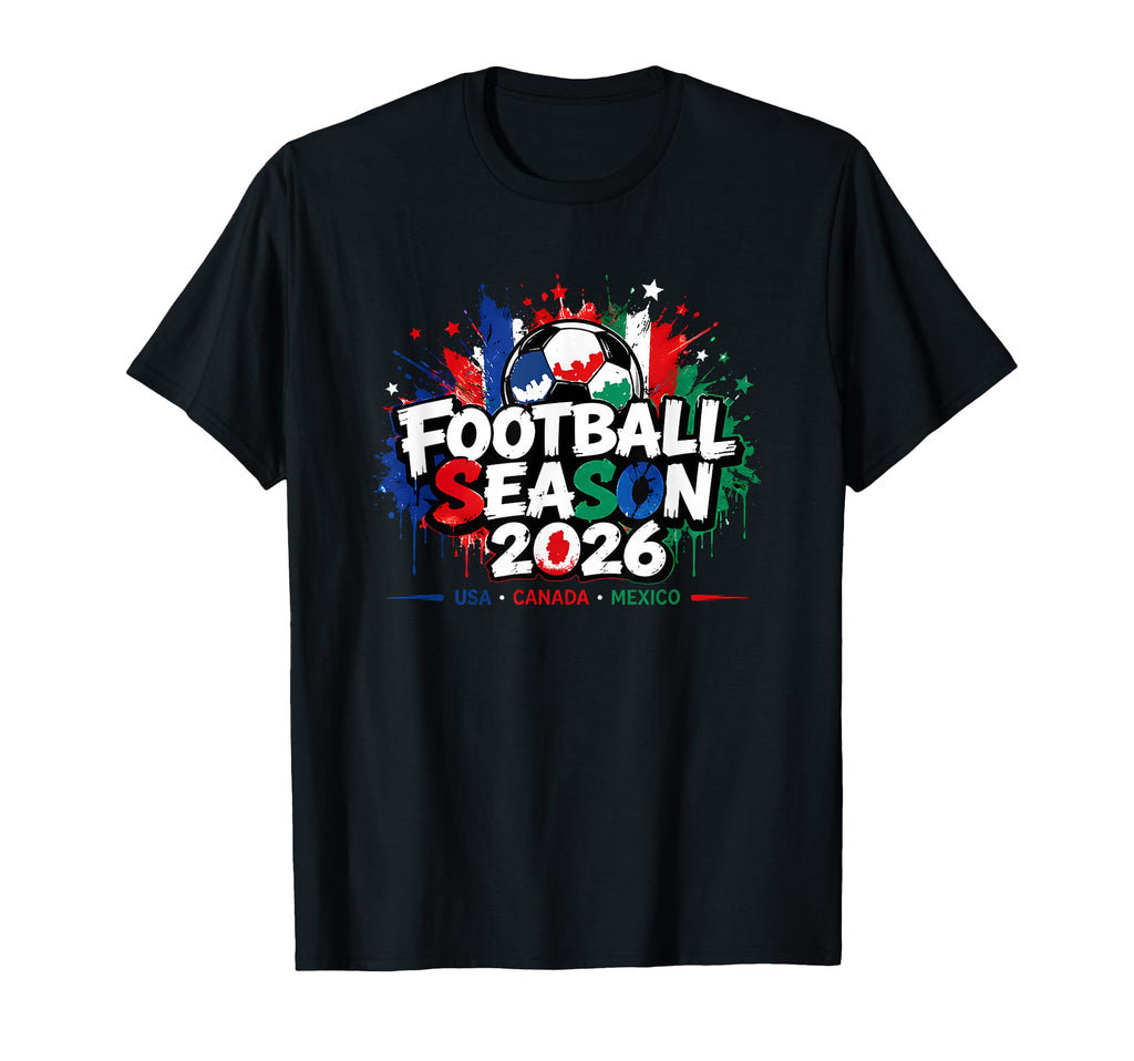 Football Season 2026 Dynamic Soccer T-Shirt - Aesthetic Graphic for Adults - T-Shirt, Sweatshirt, Hoodie