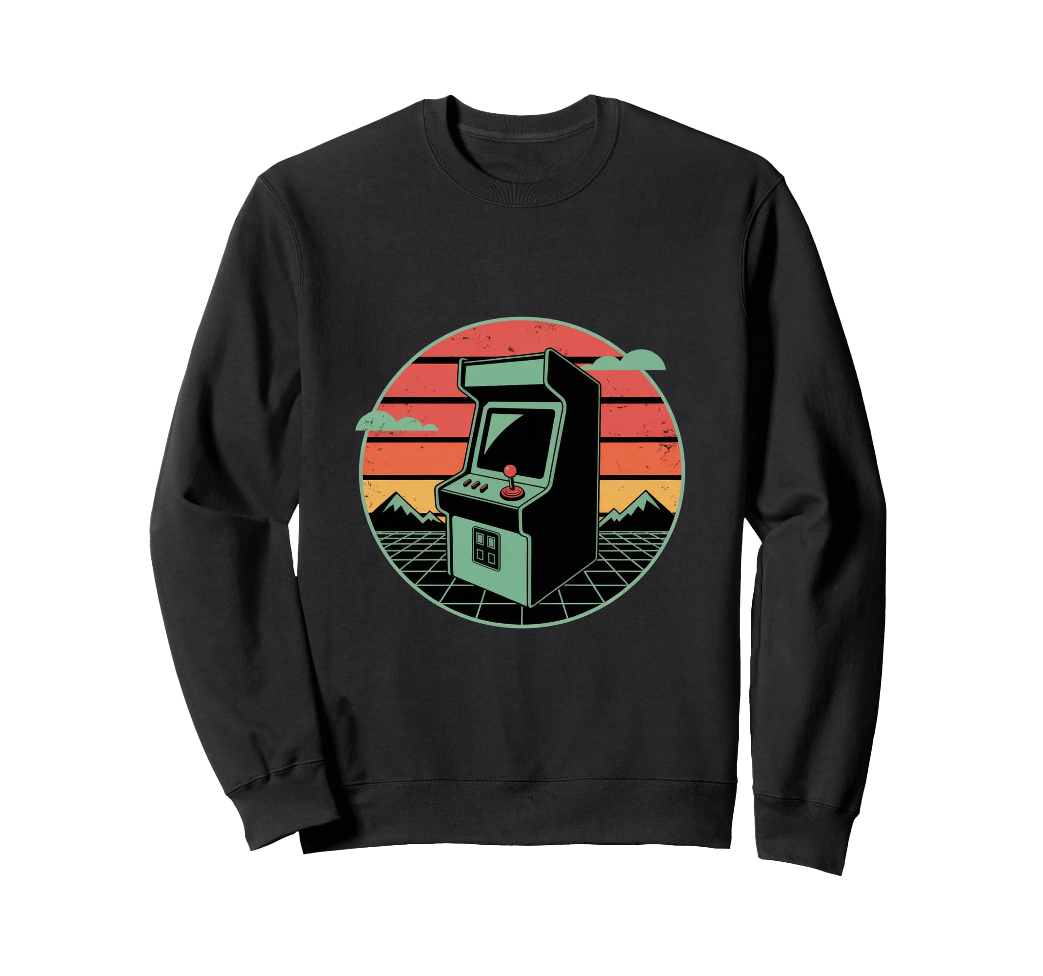 Nostalgic Synthwave Arcade Gaming Gamer Sweatshirt - Novelty Apparel Unisex - T-Shirt, Sweatshirt, Hoodie