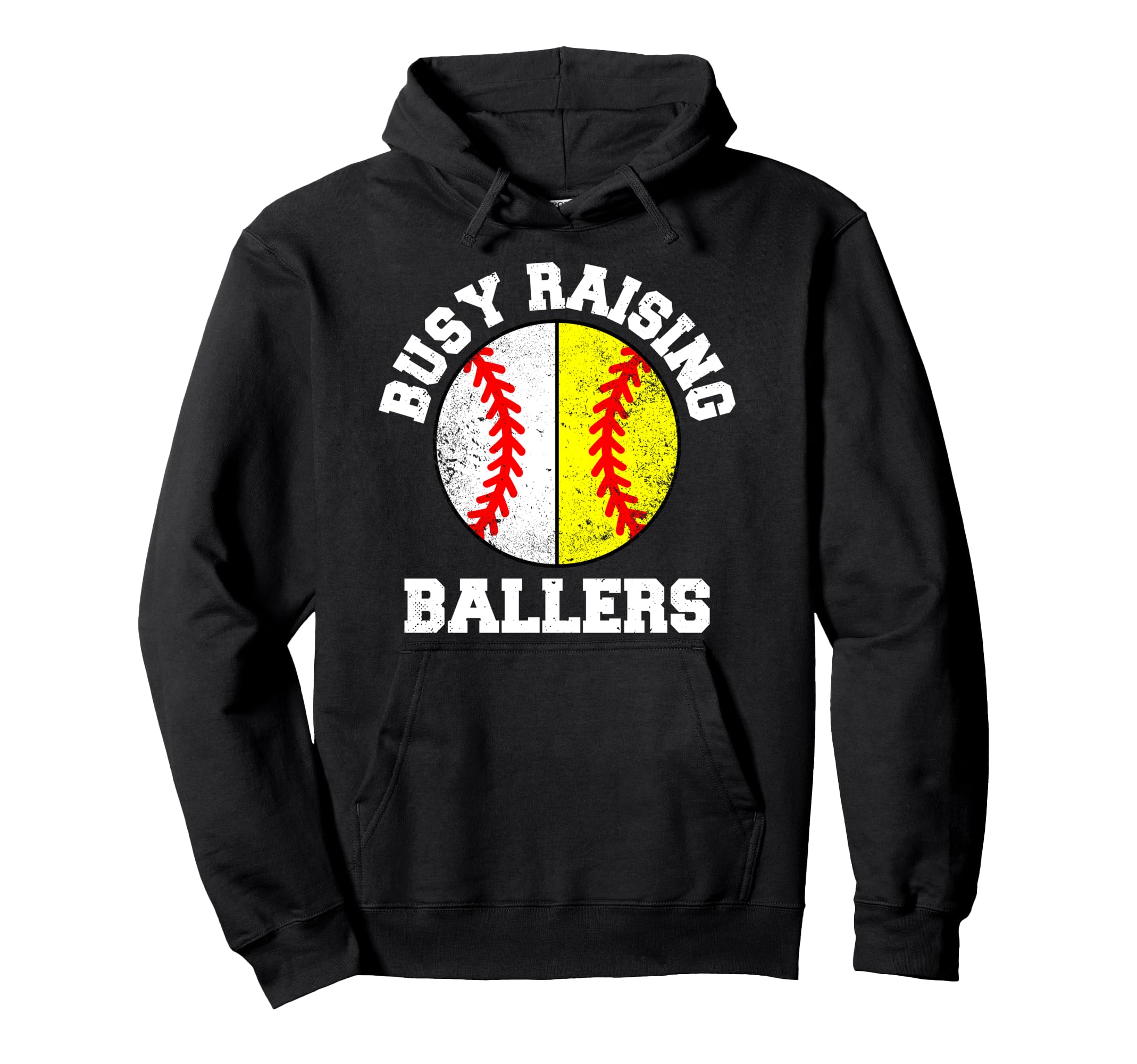 Busy Raising Ballers Funny Hoodie - Casual Everyday Wear for Adults - T-Shirt, Sweatshirt, Hoodie