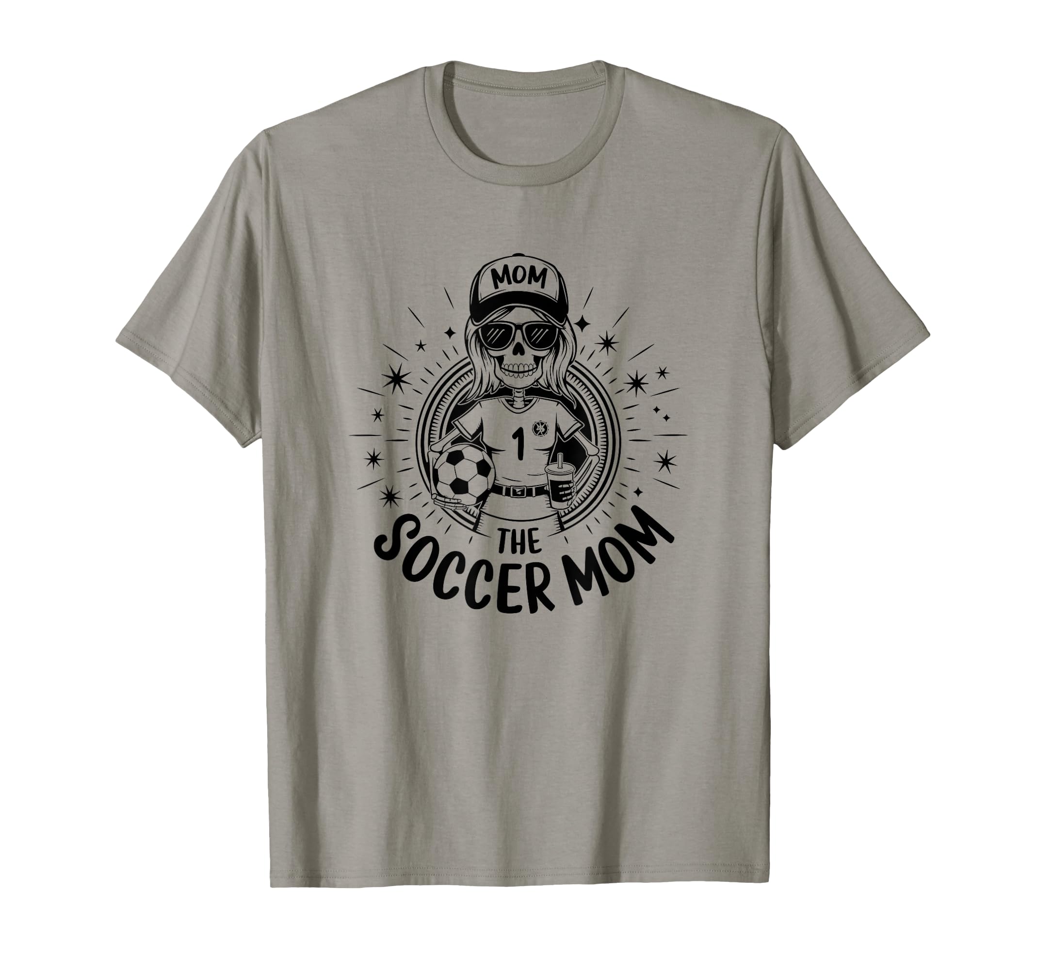 Soccer Mom Skeletton Halloween T-Shirt - Casual Everyday Wear for Adults - T-Shirt, Sweatshirt, Hoodie