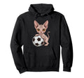 Funny Soccer Sphynx Just Who Loves Cats Hoodie - Fun Novelty Design Unisex - T-Shirt, Sweatshirt, Hoodie