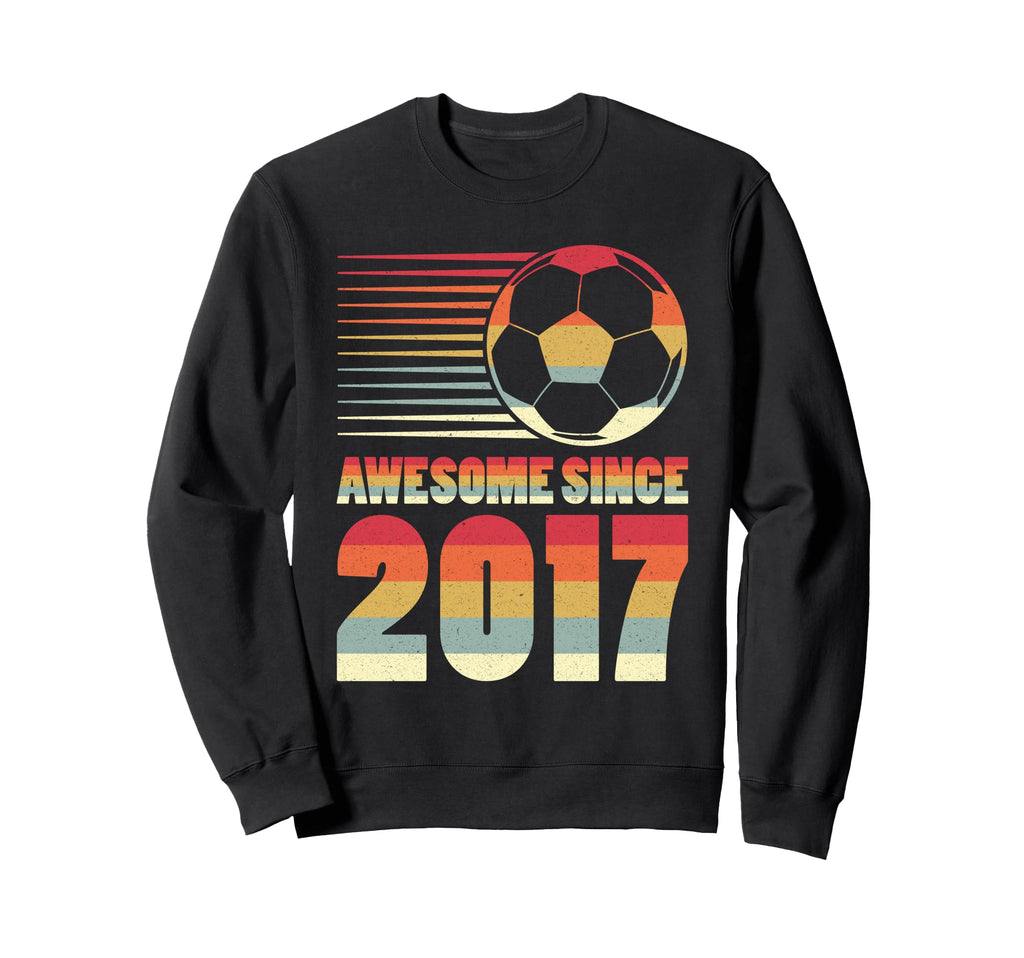 Awesome Since 2017 Soccer 9Th Sweatshirt - Minimalist Print Unisex - T-Shirt, Sweatshirt, Hoodie