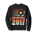 Awesome Since 2017 Soccer 9Th Sweatshirt - Casual Everyday Wear Unisex - T-Shirt, Sweatshirt, Hoodie