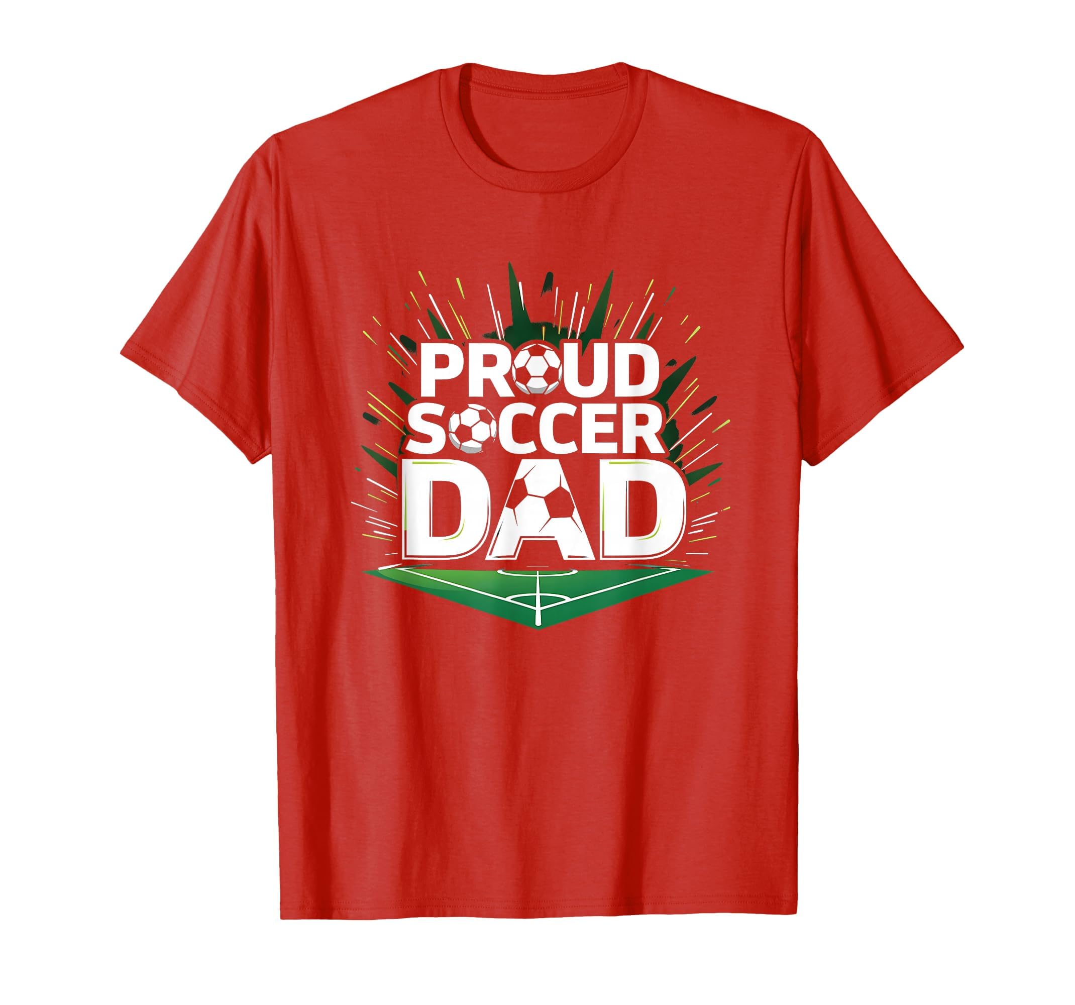 Proud Soccer Dad Cheering Sideline T-Shirt - Custom Art Print for Adults - T-Shirt, Sweatshirt, Hoodie