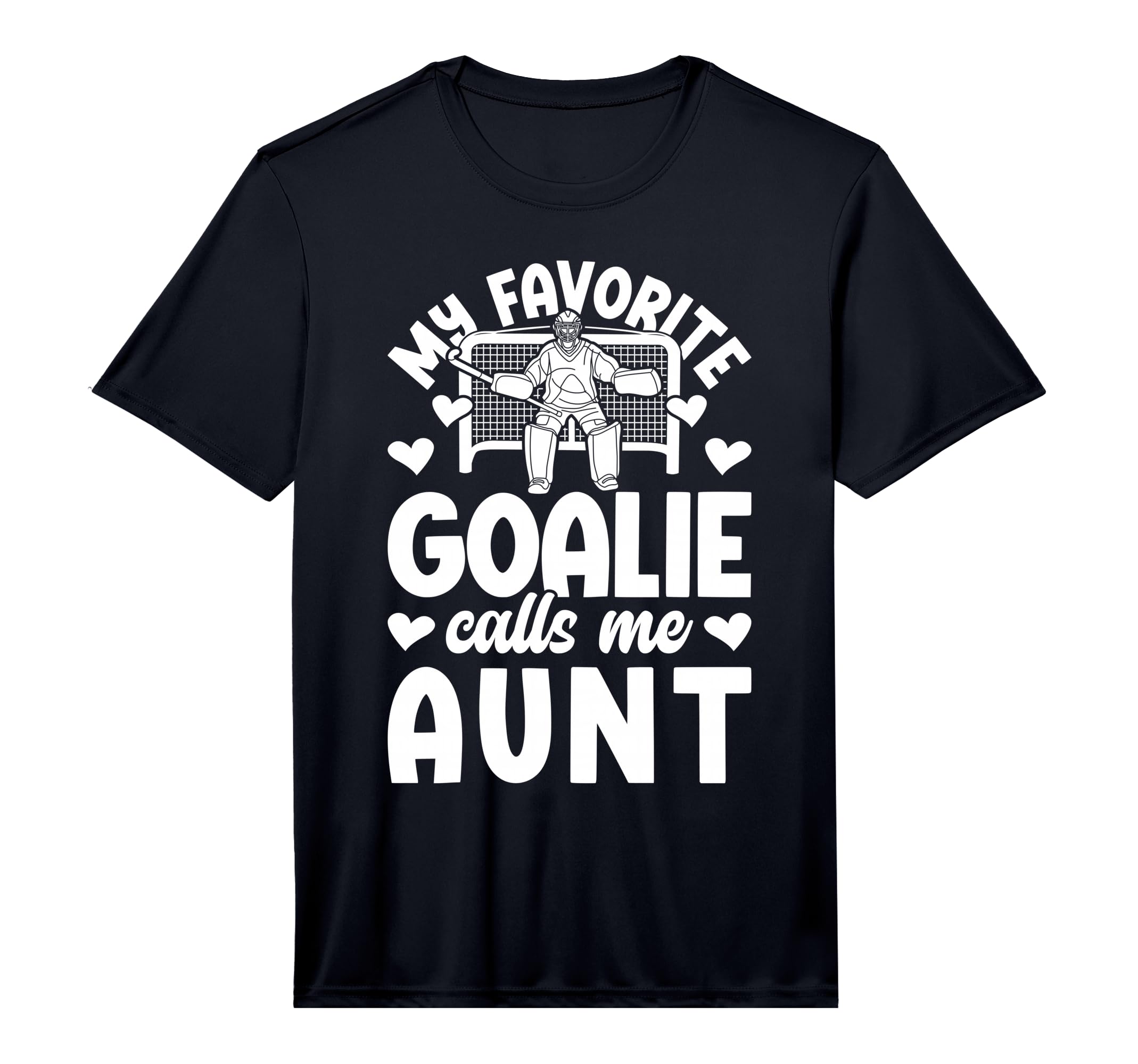 Mens Proud Field Hockey Goalie Aunt T-Shirt - Aesthetic Graphic for Adults - T-Shirt, Sweatshirt, Hoodie