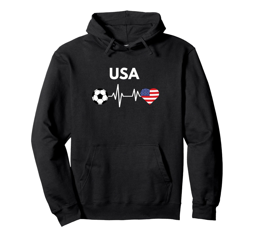 Usa 2026 United States Flag Soccer Hoodie - Aesthetic Graphic Men Women - T-Shirt, Sweatshirt, Hoodie