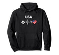 Usa 2026 United States Flag Soccer Ball Hoodie - Streetwear Style Unisex - T-Shirt, Sweatshirt, Hoodie