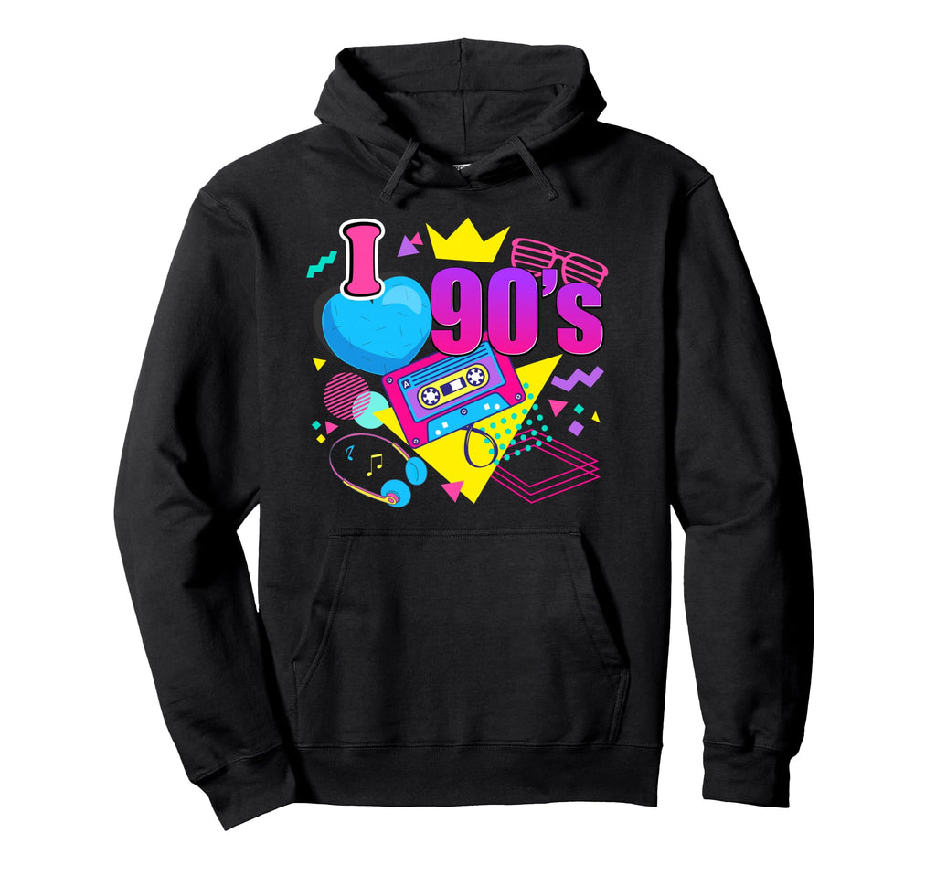 I Love 90S Music Cassette Mixtape 1990S Hoodie - Trendy Graphic Men Women - T-Shirt, Sweatshirt, Hoodie