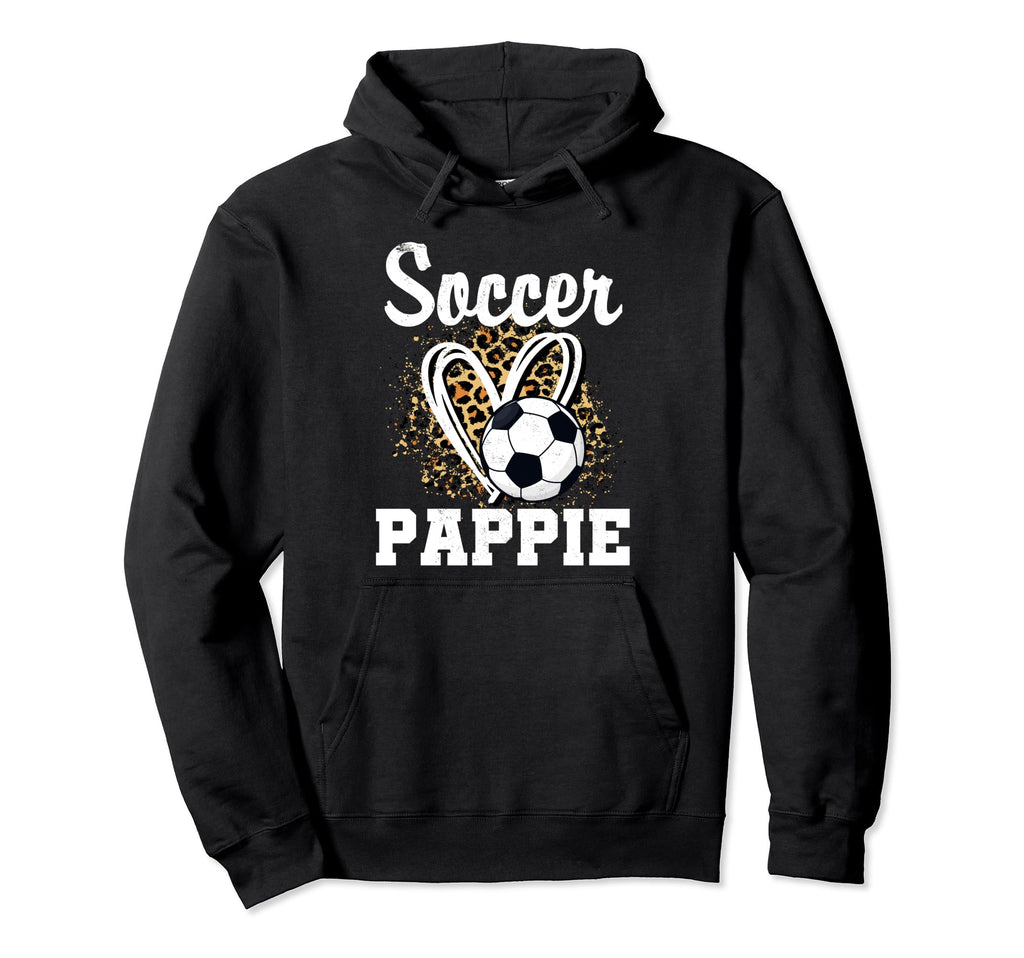 Soccer Pappie Leopard Heart Hoodie - Fun Novelty Design for Adults - T-Shirt, Sweatshirt, Hoodie