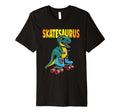 Skate Dinosaurs Roller Skating T-Shirt - Minimalist Print for Adults - T-Shirt, Sweatshirt, Hoodie