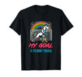 Soccer Goalie Keeper Unicorn T-Shirt - Minimalist Print Men Women - T-Shirt, Sweatshirt, Hoodie